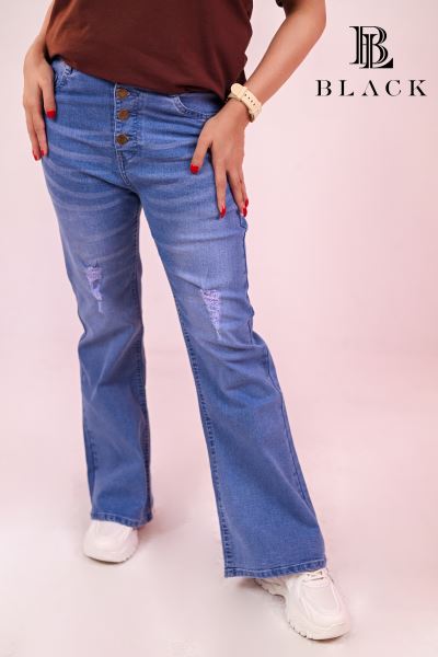 WOMEN'S PREMIUM BOOTCUT JEANS WASHED BLUE